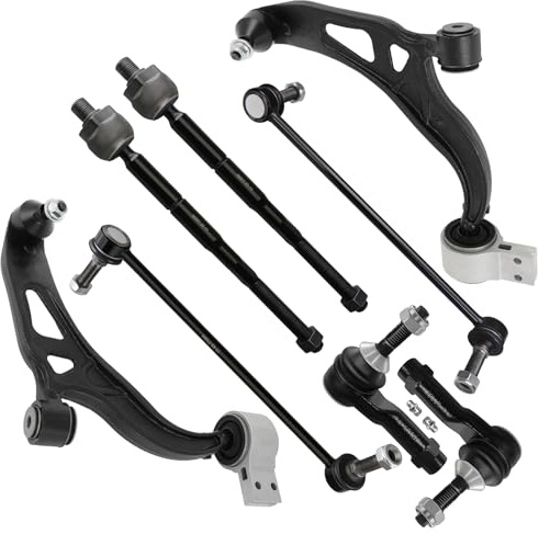 SCITOO 8pcs Front Suspension Kit Lower Control Arm And Ball Joints Outer Inner Tie Rod Ends Sway Bar Links fit for 2011-2017 for Ford Explorer for Ford Police Interceptor Utility