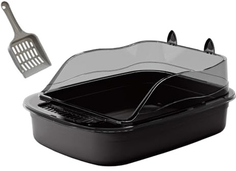 Baoblaze Litère Grande Chat Litère Bac pour Chats Adultes et Chatons