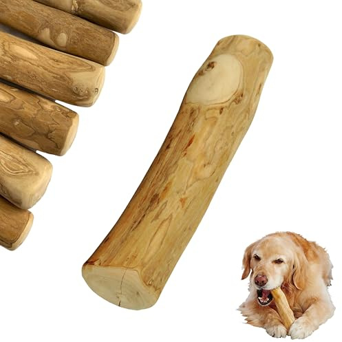 FAVPET Bastoncini per Cani da Masticare, Legno Caffe, Masticativi Naturali per Cani e Cuccioli, Giochi Masticativi Lunga Durata, Giochi Indistruttibile L (2 pezzi)