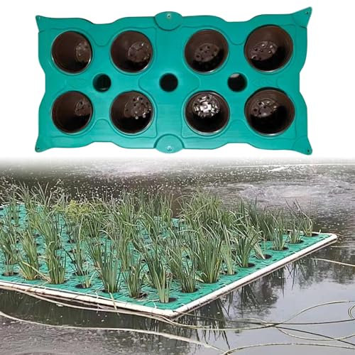 Flytande planteringskorg för damm, flytande växtö utomhus, krukabehållare för trädgårdssjö, Aquaponics odlingssystem för akvarievattenväxter (Färg: Planterkruka A)