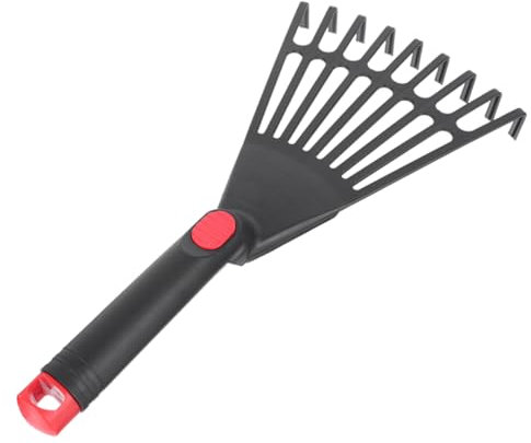 HOLIDYOYO Râteau De Jardin Plastique avec Poignée Râteau pour Jardin Et Parterre De Fleurs Outil Pratique pour Entretien Extérieur