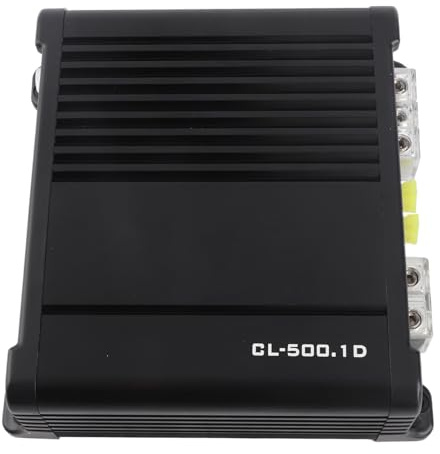 Amplificateur Audio de voiture monobloc 1 canal 500W RMS, amplificateur de basses haute puissance universel adapté aux haut-parleurs de voiture, boîtier métallique de qualité
