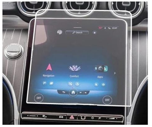 Protector de Pantalla para Sistemas de navegación del Mercedes-Benz Clase C Estate C220d C200 (2022) – Cristal Templado, lámina Protectora para Pantalla LCD del salpicadero (GPS)