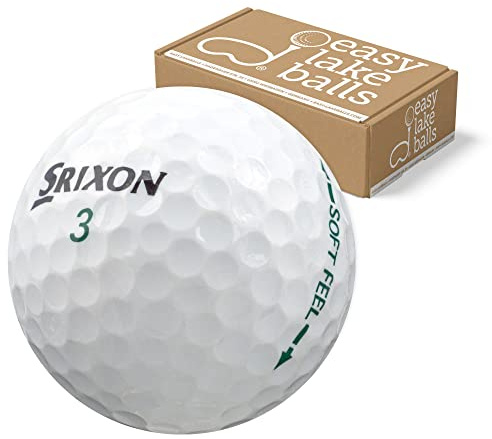 50 SRIXON Soft Feel Pelotas DE Golf RECUPERADAS/Lake Balls - Calidad AAAA/AAA (Pearl/A Grade) - EN Bolsa DE Red
