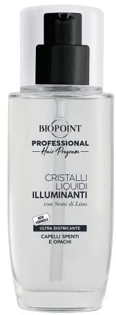 Biopoint Professional Hair Program - Cristalli Liquidi Illuminanti, con Semi di Lino, per Capelli Spenti e Opachi, Capelli Morbidi e Lucenti, 75ml