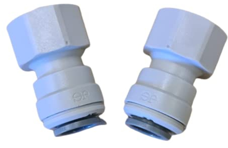 John Guest 2 x 1/2 BSP to 12mm Female Water Adapter
