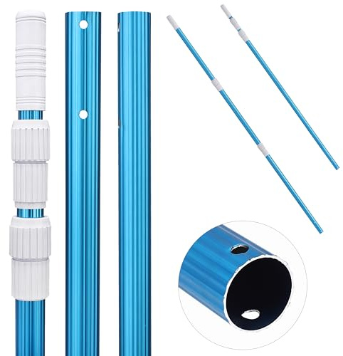 UNCO- Telescopic Pool Pole, 12 Ft, Adjustable 3pc Expandable Cleaning Pole