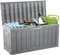 THINIA HOME Arcón Exterior de Resina para Jardín, Terraza o Balcón | Baúl Impermeable para Objetos y Juguetes | 340 Litros | 118x53x57cm