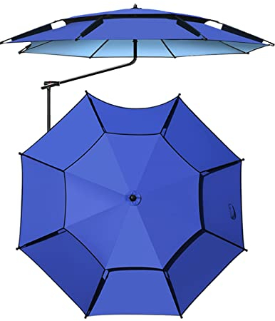 NEWNAN Garten-Sonnenschirm, Regenschirm zum Angeln – Strandschirm-Sonnenschutz, 360 ° drehbar, wasserdicht, mit Aufbewahrungstasche, für Camping, Grillen, am Meer, Sonnenschirm-Sonnensegel