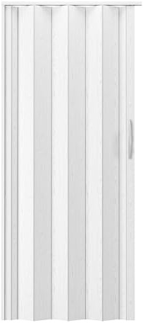 48 W Premium Foldable Accordion Doors, Double Walled Heavy Duty Folding Doors for Interior, Privacy Room Divider, White Oak