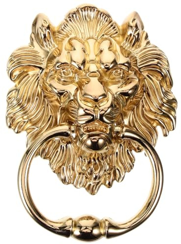 UALXPAO Batacchio for Porta d'ingresso Maniglie for Porte Dorate Maniglie for cassetti Decorazione for Porta Batacchio for cancello Anello for batacchio per Porte d'ingresso e portoni