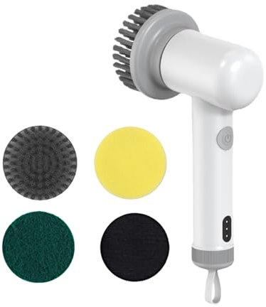 Pulitore elettrico per vasca, spazzola di pulizia potente e portatile, dispositivo ricaricabile per cucina, bagno, vasca e superfici