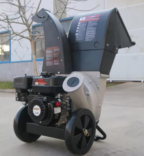 WENYOU-SWY8 Broyeur de branches sur chenilles Déchiqueteuse de jardin avec électrique 9 HP