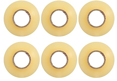 Lobamop Paquet de 6 Rubans de Hockey Transparents Rouleau de AdhéSif Polyvalent ProtèGe-Tibia Rouleau de de Chaussette éQuipement de Sport 2.4Cm X 28M Cadeaux de Sport Hockey