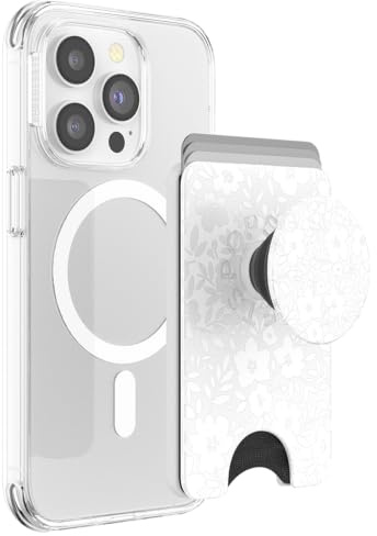 PopSockets Phone Wallet for MagSafe with Grip- Blanc Fresh