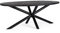 Bizzotto Hasting Schwarz Mango Oval Tisch 200*110cm