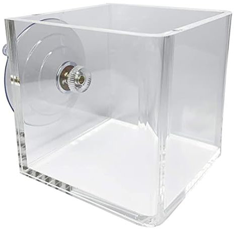 NIDONE Fioriera a Parete fioriera Finestra Trasparente fioriera Finestra Scatola di aspirazione acrilica fioriera Fai da Te fioriera Chiara Decorativa per Balcone per Ufficio, Quadrato