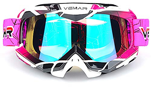 Lente de casco de motocicleta, Gafas polarizadas deportivas for motocicleta, motocross, ATV, gafas de carreras, moto de cross, gafas tácticas for montar en moto, gafas de seguridad protectoras flexibl