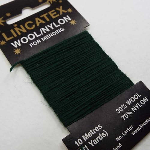 Darning Wool Nylon Socks Jumpers 845D, 13 Bottle Dark Green, 2