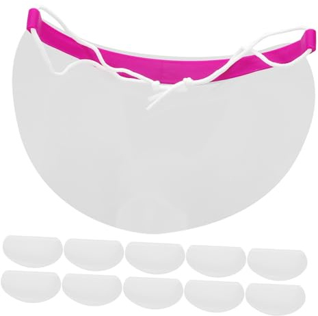 WEKADRIN 50pezzi Protezioni Occhio Per Taglio Visiera Trasparente Per Doccia e Bagno Copertura Per Forniture Salone e Microblading