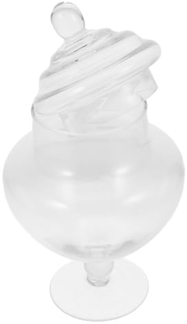 DOITOOL Contenitore Trasparente per Dolci Vetro Cristallo Barattolo per Caramelle e Marshmallow Confezione per Matrimoni e Feste