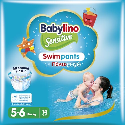 Babylino Sensitive SwimPants, couches de mer et piscine, taille 5-6 (plus de 14 kg), 14 unités