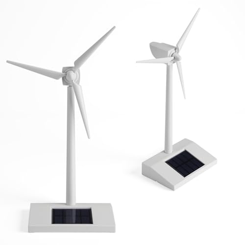Solar Wind Mill Mini Solar Powered Windmill Kids Toy,Home Decoration Garden Desk Ornament Mini Solar Energy Toy Solar Wind Toy for Teaching Tools Children or Friends