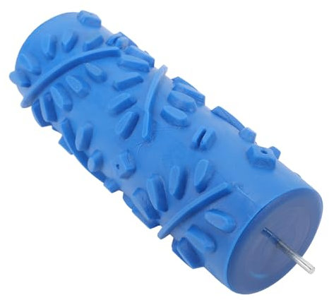 Textured Paint Roller, Reusable 5 Inch Patterned Paint Roller, Wall Texture Paint Brush Rubber Embossing Tool for Decorative Wall Painting, Cabinets, and Doors