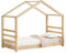 Massivholz Kinderbett mit Lattenrost Hausbett Design 80x160 cm Jugendbett für Kinder