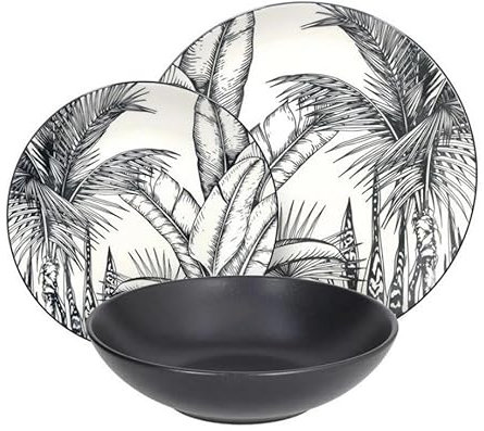 Servizio di Piatti da Tavola in Porcellana Malindi Madison 18 Pezzi