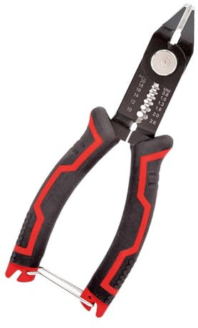 Alicates compactos de 16,5 cm para pelar cables y cortar cables para una instalación y mantenimiento eléctricos eficientes