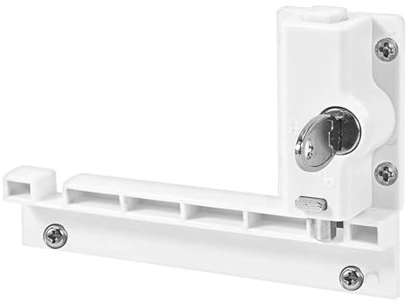Paquete de 2 pies de seguridad para puerta corredera con ajuste adicional en rieles superiores o inferiores, diseños a prueba de niños, herrajes para ventanas