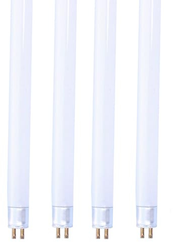 Genérico T4 Tubos Fluorescentes 317mm, 8W Blanco Frío 3500K, Casquillo G5, Lámpara De Bajo Consumo, Luz De Emergencia De Bajo Consumo Para Cocina, Baño, Armario Y Garaje,4pcs