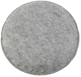 SUIOPPYUW Almohadilla de fieltro de aguja gruesa, resistente al polvo y al desgaste, alfombrilla fieltro lana regalo B, gris, A