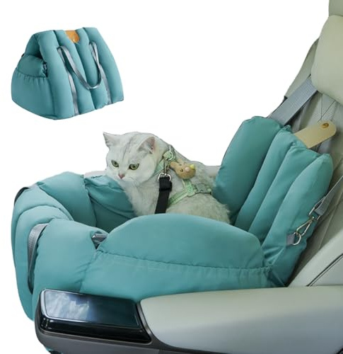 Asiento Elevador Para Automóvil Para Mascotas: Cama De Viaje Compacta Para Cachorros De 50 Cm, Transportador Portátil Suave, Soporte De Seguridad Seguro, Asiento Portátil Ajustable Para Vehículos Para