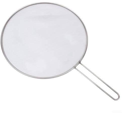 Para protección contra salpicaduras, acero inoxidable, antiadherente, grasa para protección contra salpicaduras, tapa para asar, resistente al calor, apto para lavavajillas, para sartenes, ollas y