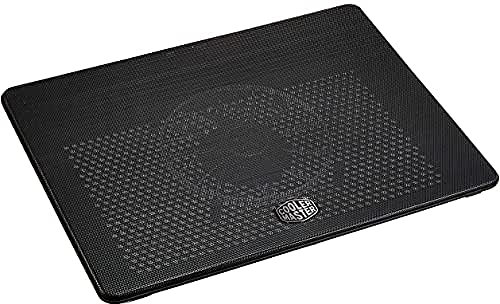 Cooler Master NotePal L2 Base de Refrigeración para Portátiles - Diseño Liviano & Ergonómico, Ventilador Silencioso LED Azul 160 mm, Placa de Metal Perforada, Compatible con Portátiles hasta 17”