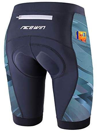 NICEWIN Pantaloncini da Ciclismo Donna Pantaloncini Ciclismo Donna Pantaloni Bici Donna Sportivi 3D Gel Imbottiti Asciugatura Rapida per MTB Mutande Bicicletta
