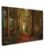 MuchoWow© Leinwand Groß 120x80 cm XXL Deko Schlafzimmer Aesthetic Leinwandbilder Wohnzimmer Gemälde Foto Geschenk Living Room Decoration Wald - Bilder Natur - Bäume - Landschaft - Blätter