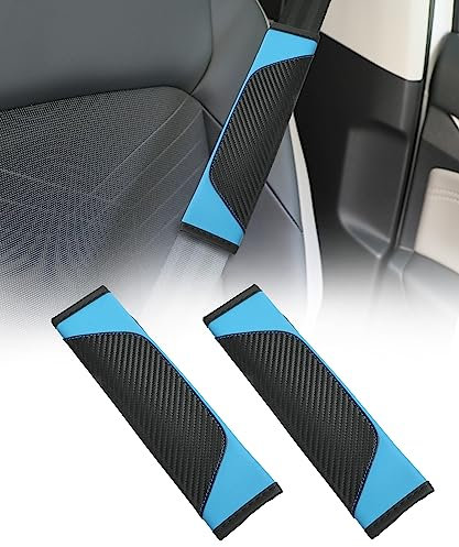 Gurtpolster Auto,Auto Zubehör,Gurtpolster,Gurtschoner,Gurtpolster Auto Erwachsene,Gurtschoner Auto Erwachsene,Gurtschoner Auto,Sicherheitsgurt Schoner für Alle Autosicherheitsgurte (Blau)