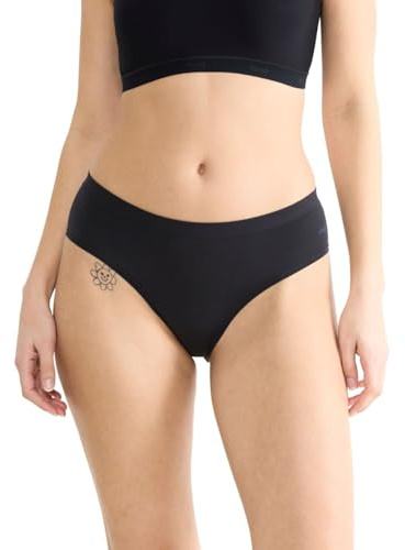 Sloggi Women's Go Sense Hipster 2P - Slip da Donna, Taglia S, Confezione da 2, Nero, S