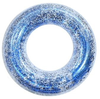 Pool Inflatables Swimming Ring Rubber Rings for,70cm Blue Sequins Inflatable Pool Water,Inflatable Pool Floats Swim Tubes Rings for Girls Boys Women Men Summer Party Beach Water Sports