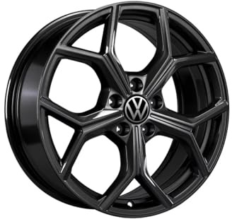 Volkswagen T-Roc Cerchio in Lega Huntsville, Alluminio-Magnesio-Silicio, Nero, 7,0J x 18, 5 Fori, PCD 112mm, ET 45mm, Omologato ECE