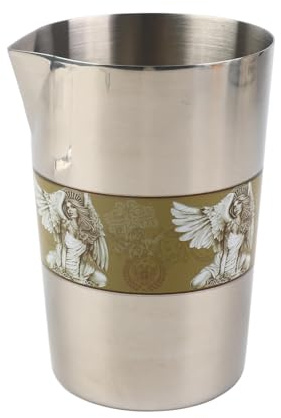 Edelstahl-Cocktail-Rührglas, dekorativer Vintage-Cocktail-Rührbecher, Bartending-Becher, Getränkemixer für den Heimgebrauch in der Bar (L-Typ 1)