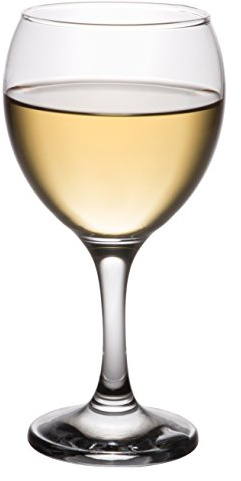 Red Co. Set of 4 Classic Glass 8.75 fl oz Stemmed All-Purpose White Wine Goblets, Clear