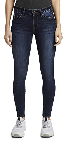 Tom Tailor Denim Damen Jona Extra Skinny Jeans, 10282 - Dark Stone Wash Denim, 29/30