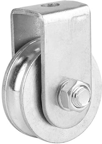 Heaveant Umlenkrolle Stahlseil, Umlenkrollen mit 2 Kugellager, Blockseilrolle Edelstahl, Schalen Riemenscheibe Roller für Stahlseil, Tragkraft 300kg