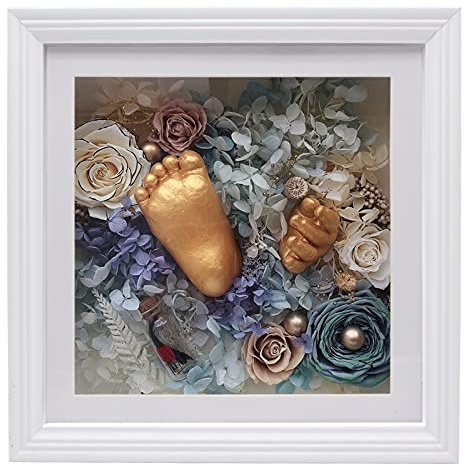 10x10 Shadow Box Frame, 3D Display Case, White, 2 Depth
