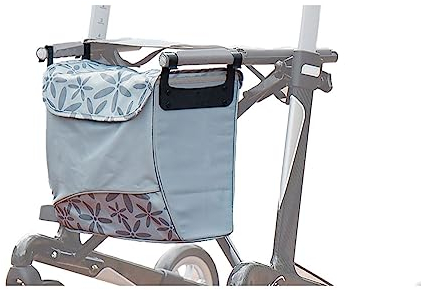 Russka Tasche mit Magnetverschluss zu Rollator Vital Ornament grau