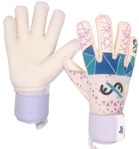ExE-GK Football goalkeeper glove Inception Academy for Adult Youth and Kids Boys Girls Training and Games 4mm Latex Negative cut Double Wrist Strap Sizes 5-11 (5)